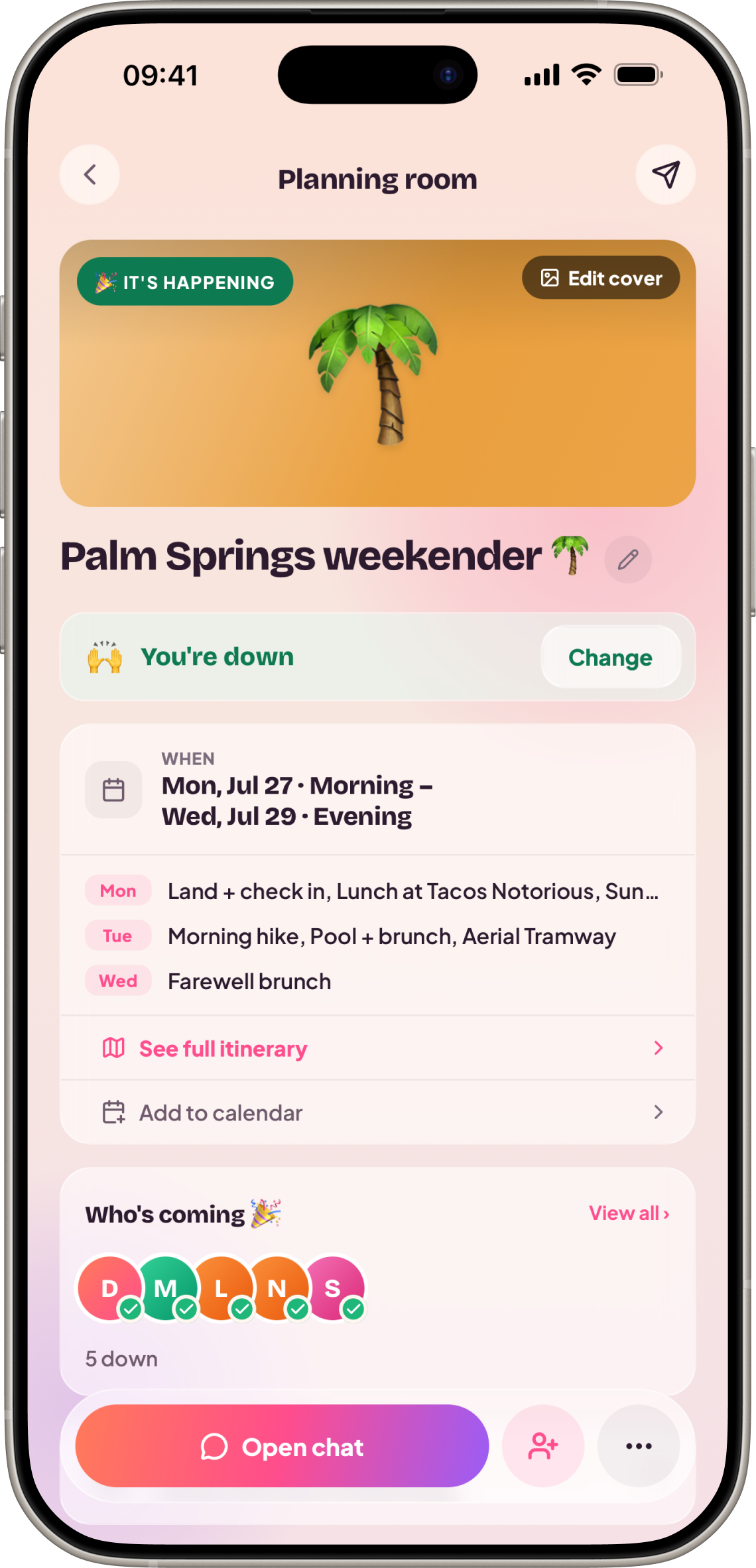 Plan a whole trip, day by day